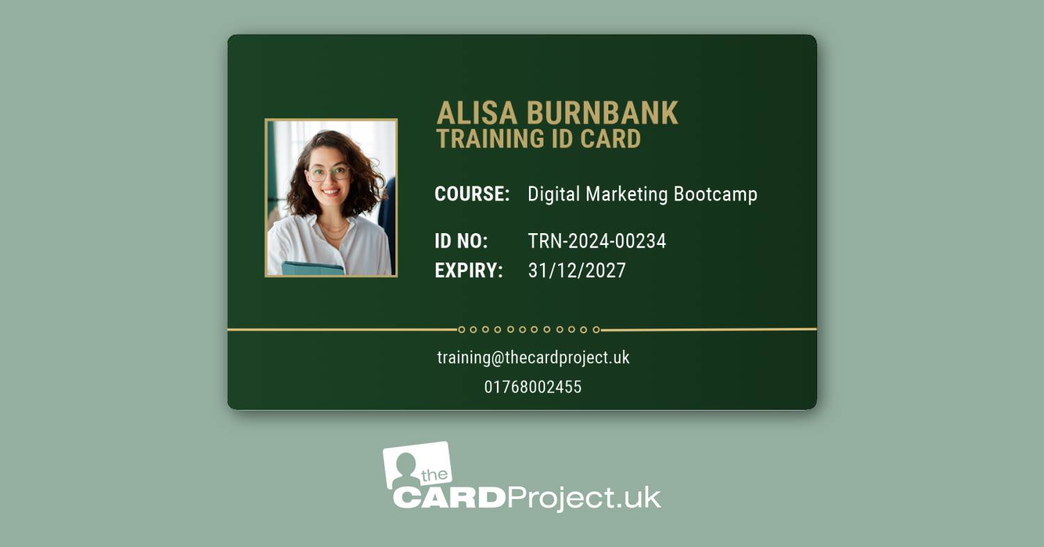 Training ID Card Gold Border